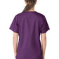 Women's Four-Pocket V-Neck Top - 101 - Eggplant