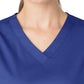 Women's Four-Pocket V-Neck Top - 101 - Galaxy Blue