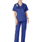 Women's Four-Pocket V-Neck Top - 101 - Galaxy Blue