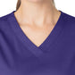 Women's Four-Pocket V-Neck Top - 101 - Grape