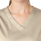 Women's Four-Pocket V-Neck Top - 101 - Khaki