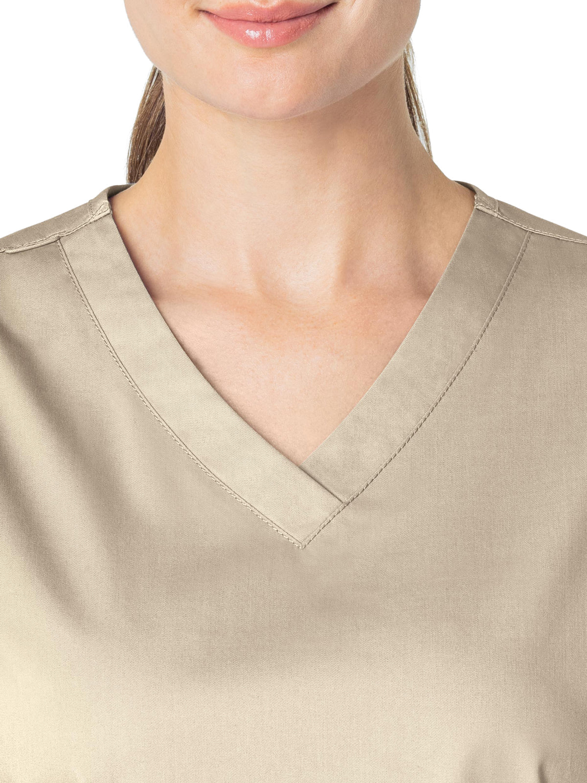 Women's Four-Pocket V-Neck Top