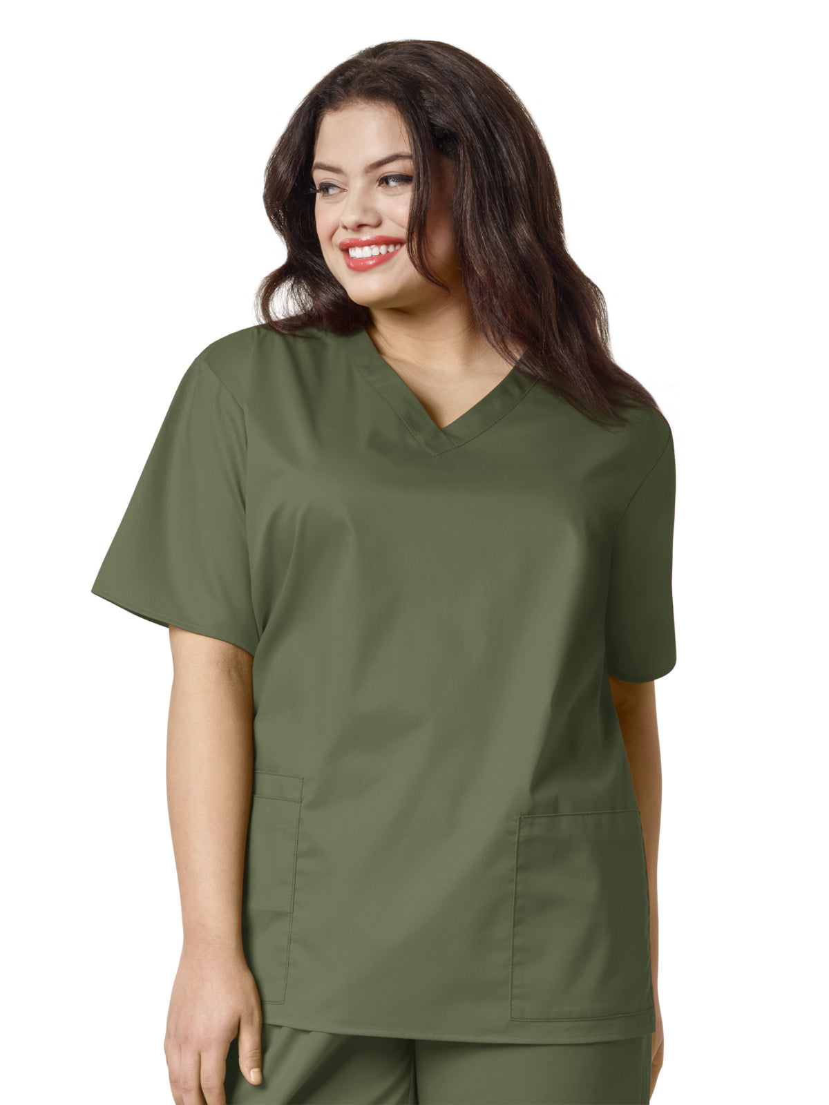 Women's Four-Pocket V-Neck Top