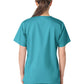 Women's Four-Pocket V-Neck Top - 101 - Teal
