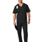 Men's Four-Pocket Modified V-Neck Top - 103 - Black