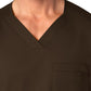 Men's Four-Pocket Modified V-Neck Top - 103 - Chocolate