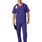 Men's Four-Pocket Modified V-Neck Top - 103 - Grape
