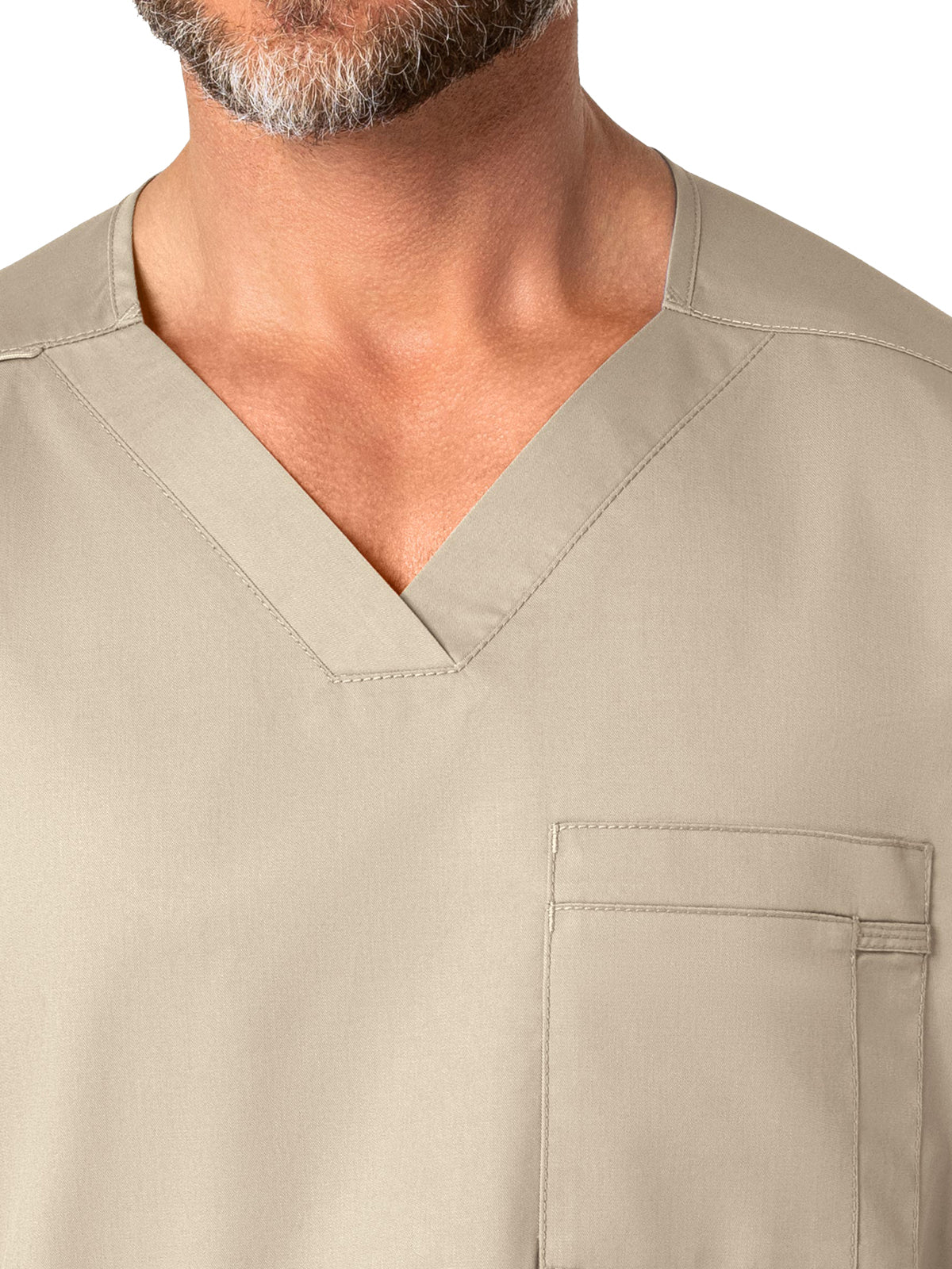 Men's Four-Pocket Modified V-Neck Top