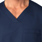 Men's Four-Pocket Modified V-Neck Top - 103 - Navy