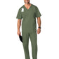 Men's Four-Pocket Modified V-Neck Top - 103 - Olive