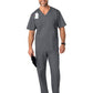 Men's Four-Pocket Modified V-Neck Top - 103 - Pewter