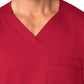 Men's Four-Pocket Modified V-Neck Top - 103 - Red