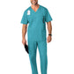 Men's Four-Pocket Modified V-Neck Top - 103 - Teal
