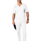 Men's Four-Pocket Modified V-Neck Top - 103 - White