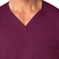 Men's Four-Pocket Modified V-Neck Top - 103 - Wine