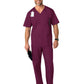 Men's Four-Pocket Modified V-Neck Top - 103 - Wine
