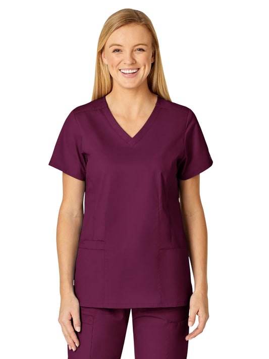 Women's Four-Pocket V-Neck Top