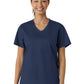 Women's Three-Pocket Curved V-Neck Top