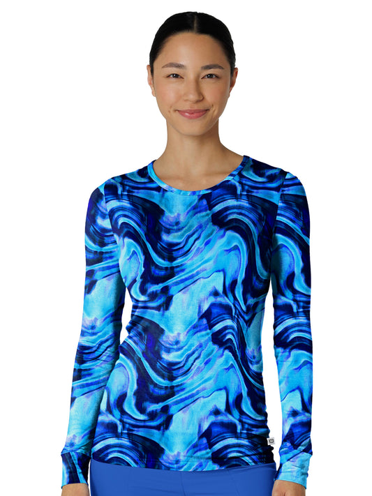 Women's Silky Underscrub Tee - 2409 - Dreamy Daze