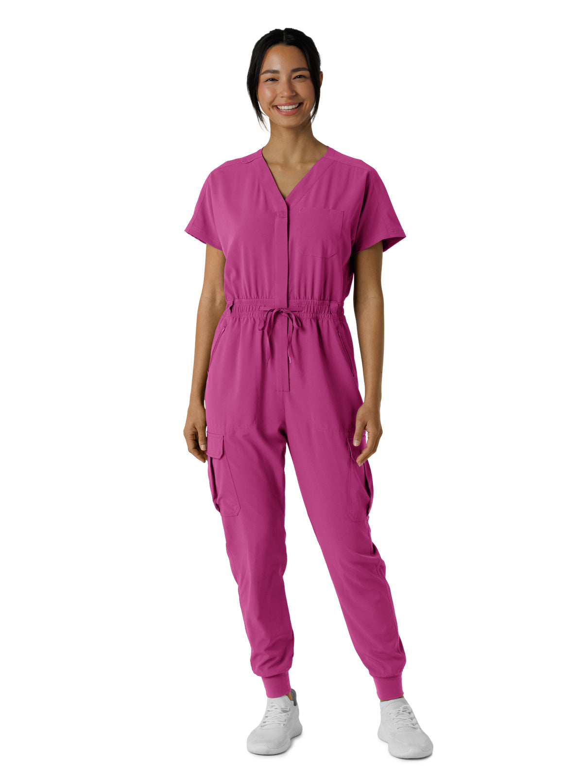 Women's Seven-Pocket Cargo Jogger Jumpsuit