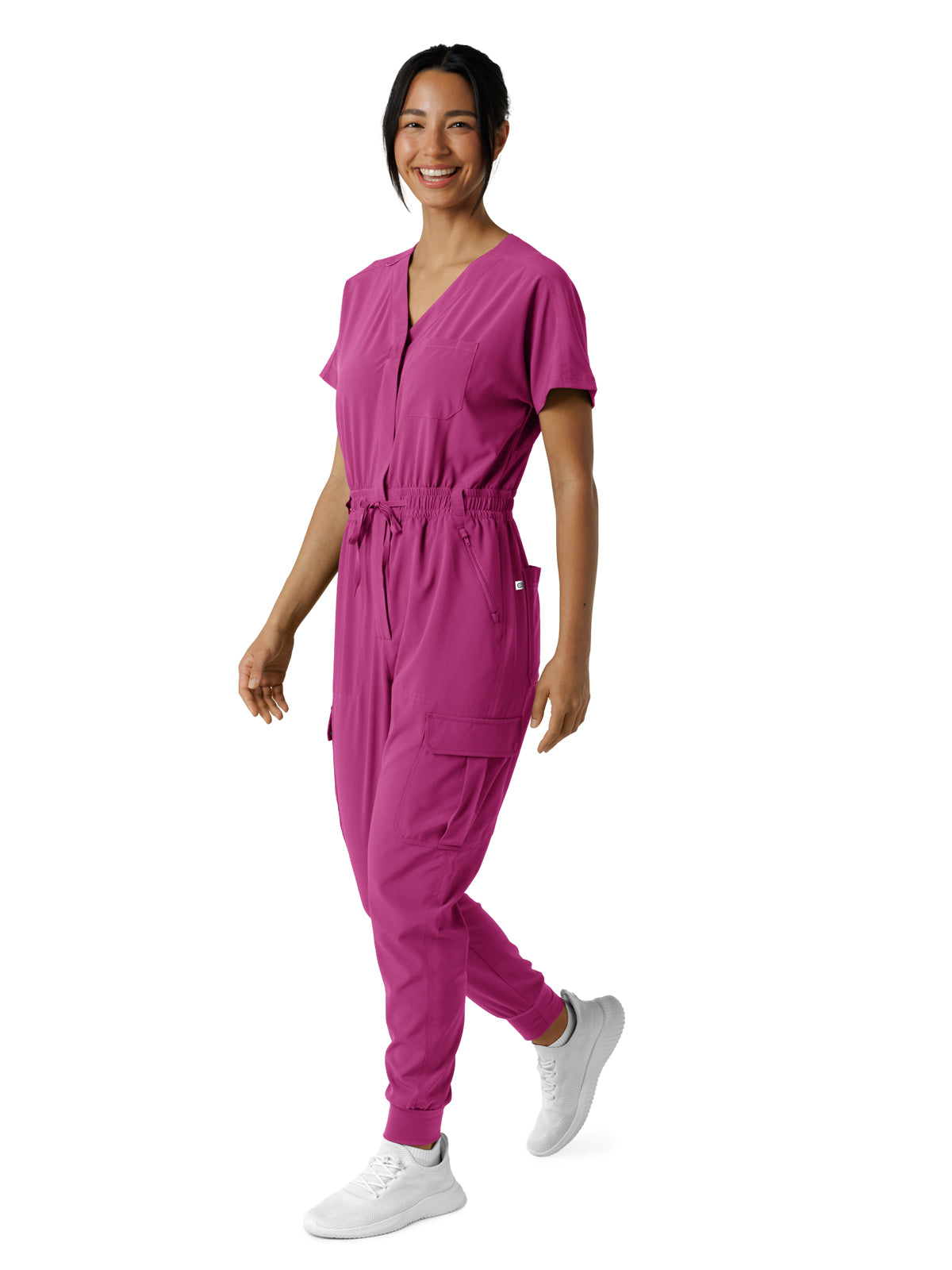 Women's Seven-Pocket Cargo Jogger Jumpsuit