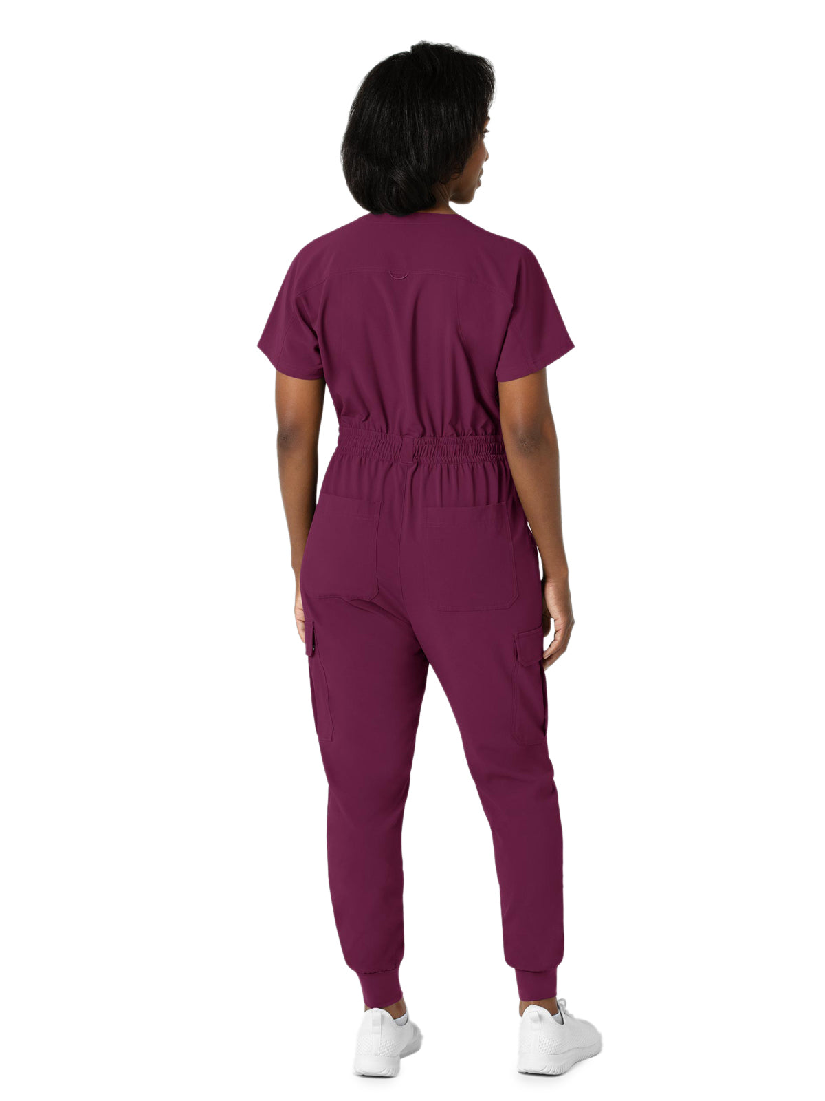 Women's Seven-Pocket Cargo Jogger Scrub Jumpsuit