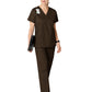 Women's Four-Pocket Flare Leg Pant - 502 - Chocolate