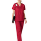 Women's Four-Pocket Flare Leg Pant - 502 - Red