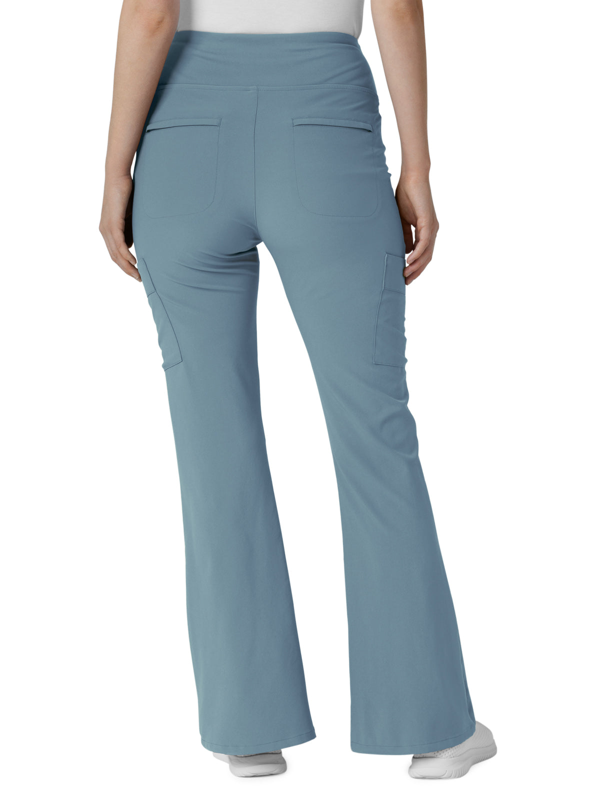 Women's Seven-Pocket Front Slit Flare Scrub Pant