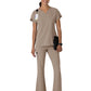 Women's Seven-Pocket Front Slit Flare Scrub Pant