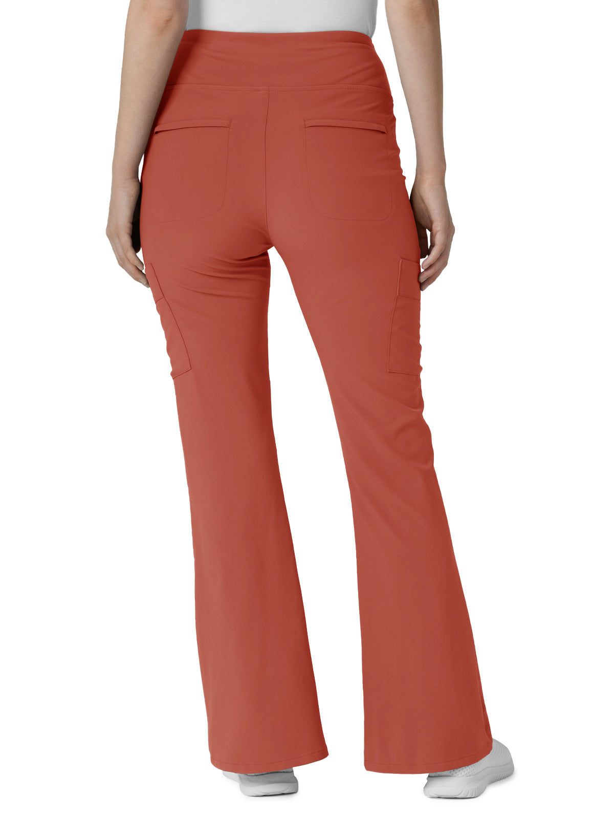 Women's Seven-Pocket Front Slit Flare Scrub Pant