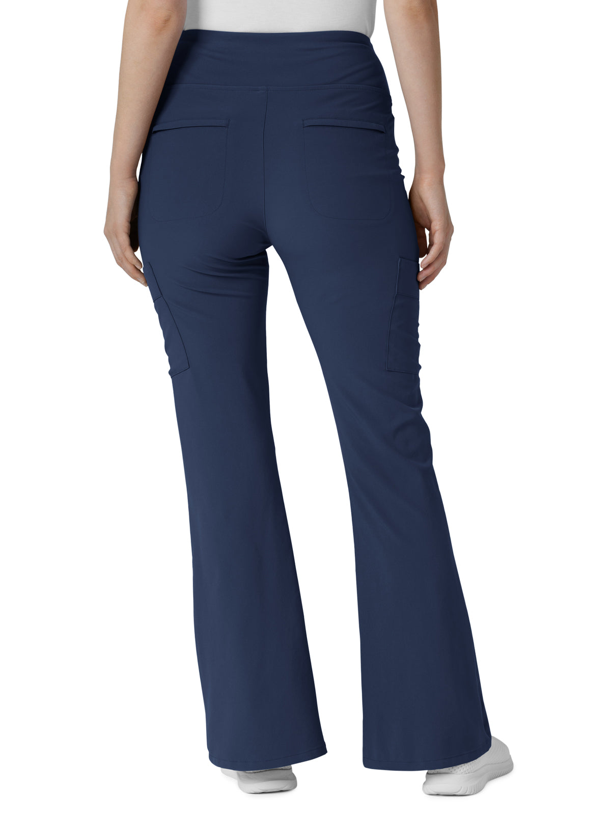 Women's Seven-Pocket Front Slit Flare Scrub Pant