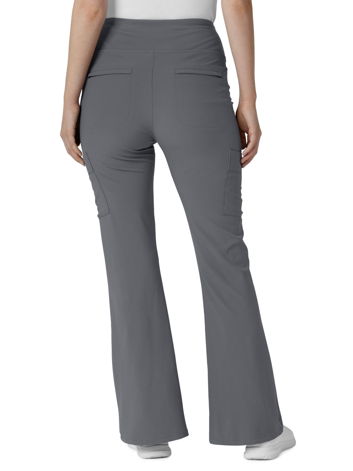 Women's Seven-Pocket Front Slit Flare Scrub Pant