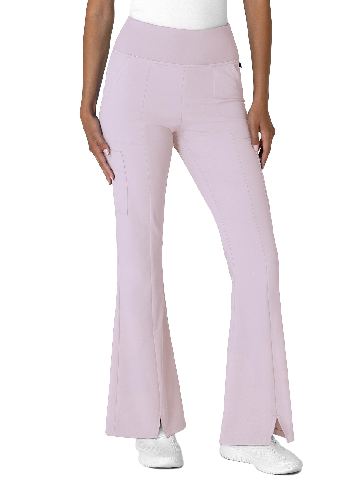 Women's Seven-Pocket Front Slit Flare Scrub Pant