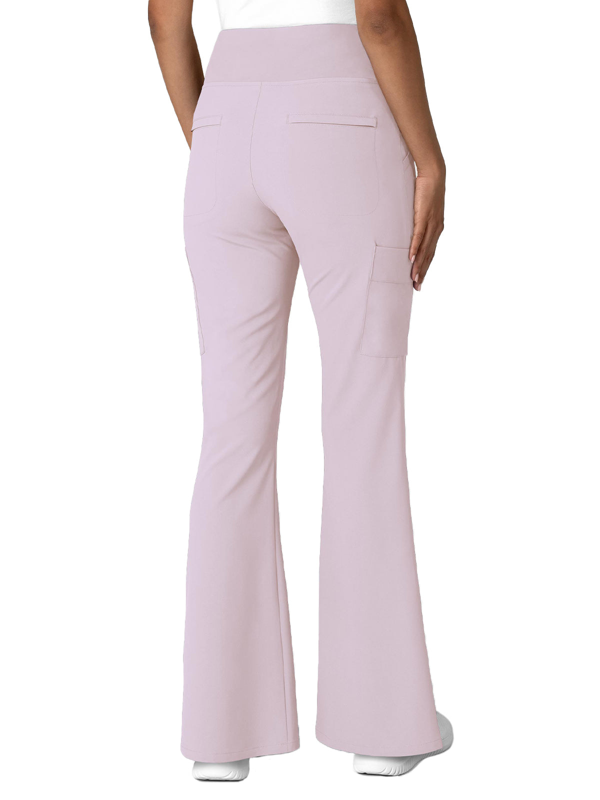 Women's Seven-Pocket Front Slit Flare Scrub Pant