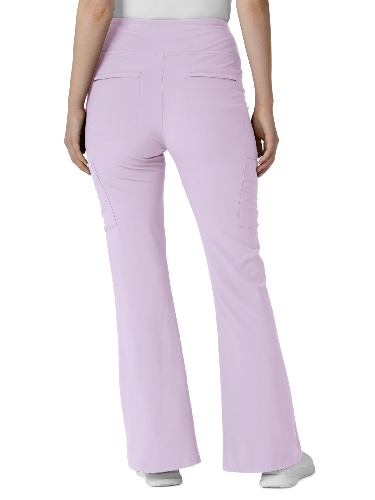 Women's Seven-Pocket Front Slit Flare Scrub Pant