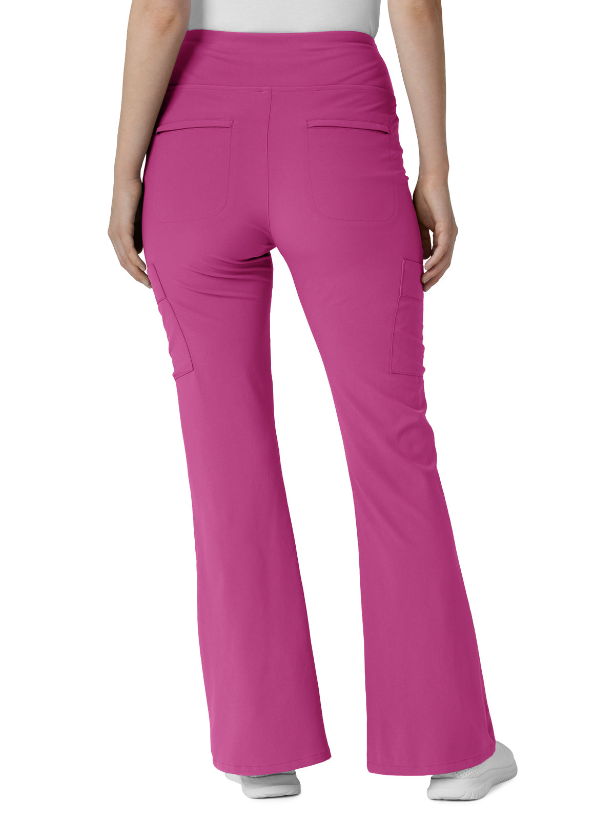 Women's Seven-Pocket Front Slit Flare Scrub Pant