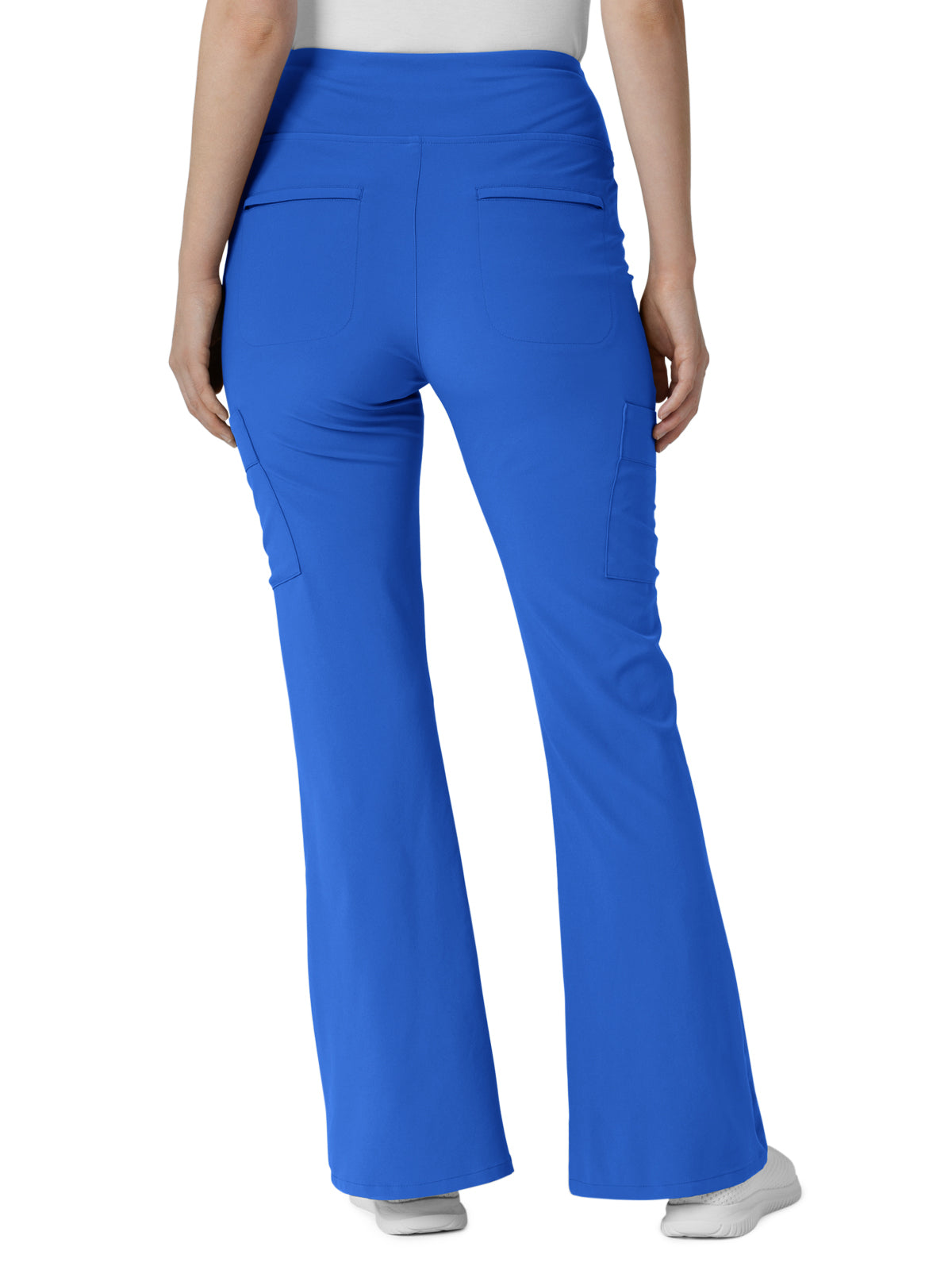 Women's Seven-Pocket Front Slit Flare Scrub Pant