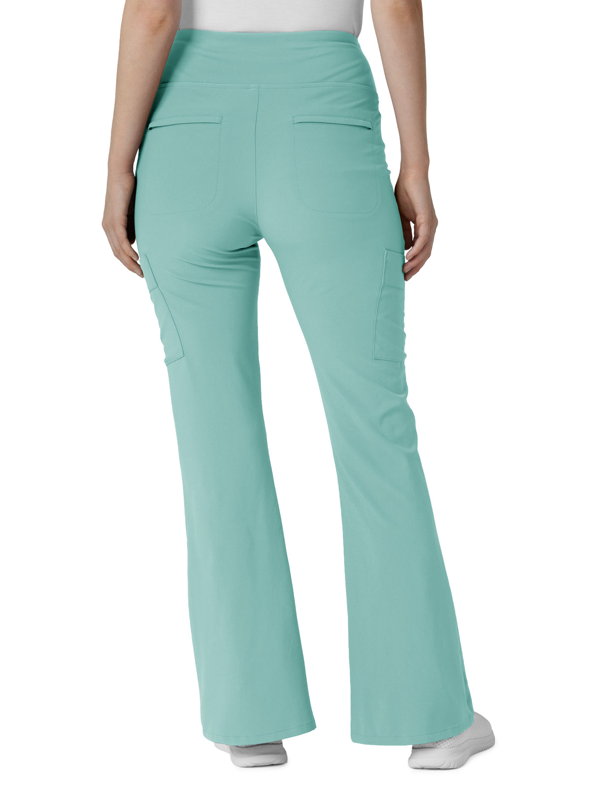 Women's Seven-Pocket Front Slit Flare Scrub Pant