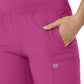 Women's Eight-Pocket Comfort Waist Pant - 5555 - Raspberry