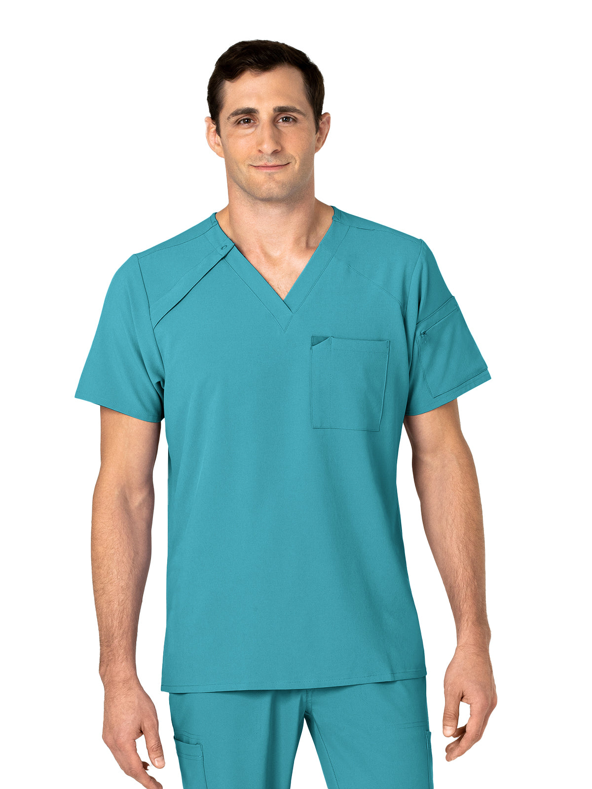 Men's Three-Pocket Ez Zip V-Neck Top