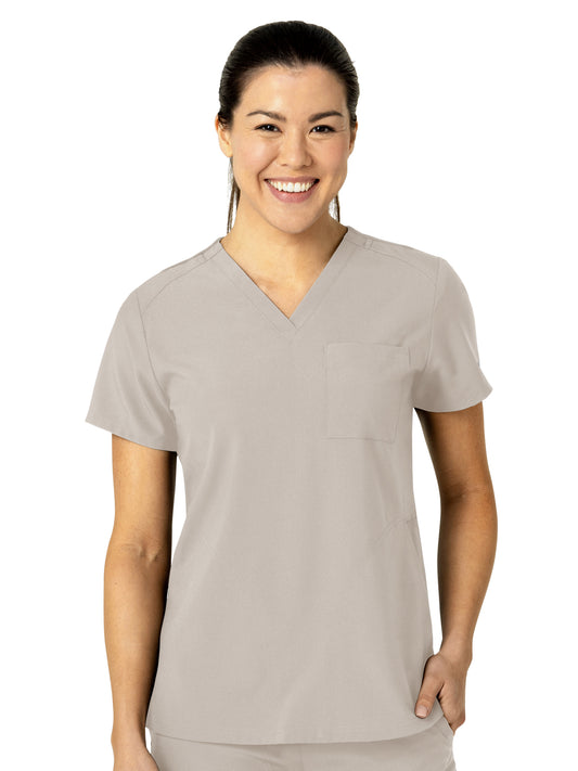Women's Three-Pocket Flex-N-Reach V-Neck Top - 6045 - Cloud