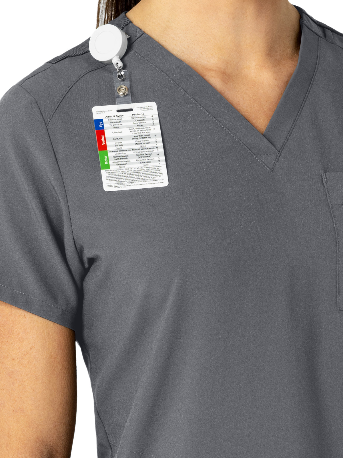 Women's Three-Pocket Flex-N-Reach V-Neck Scrub Top