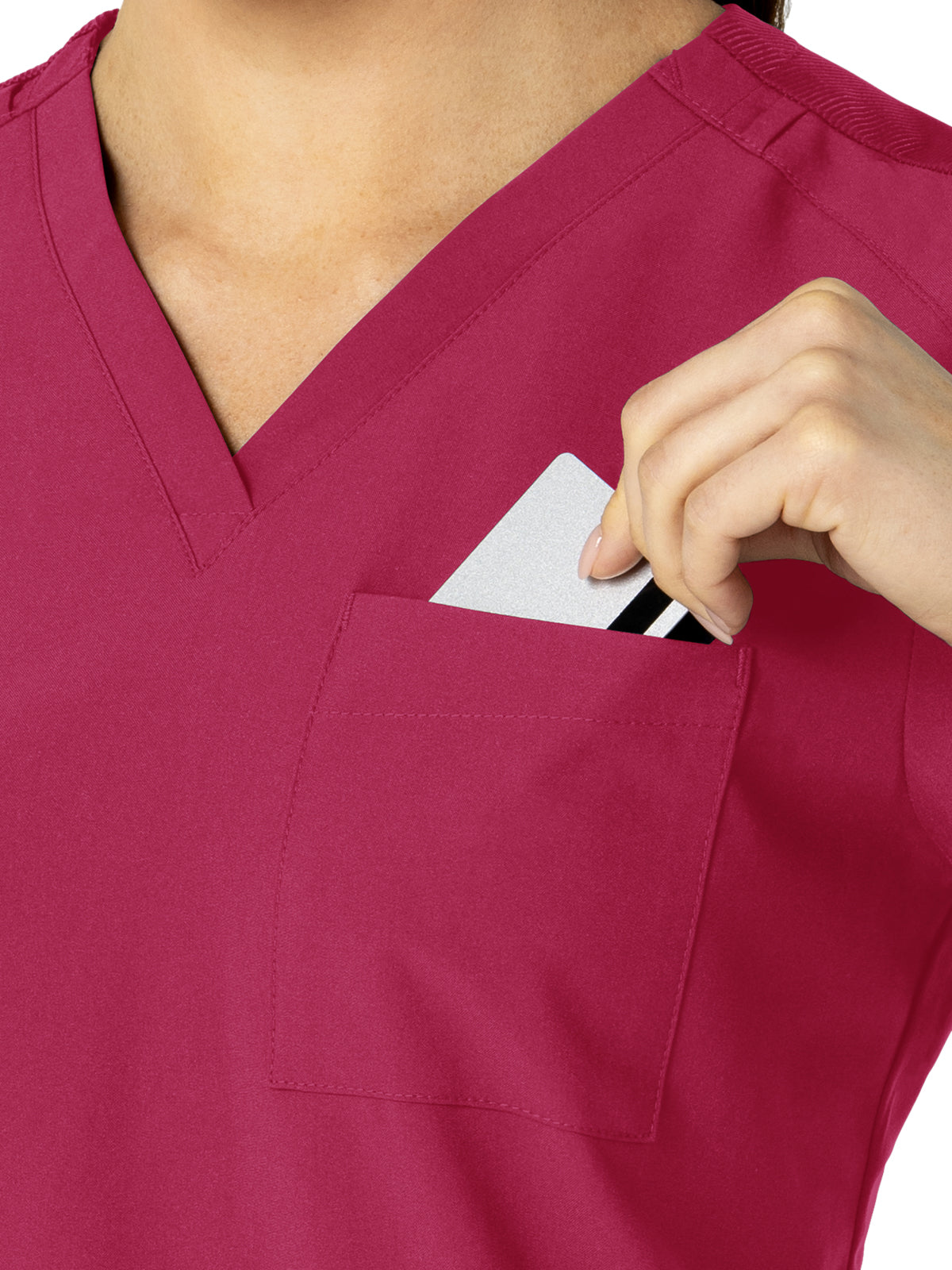 Women's Three-Pocket Flex-N-Reach V-Neck Scrub Top