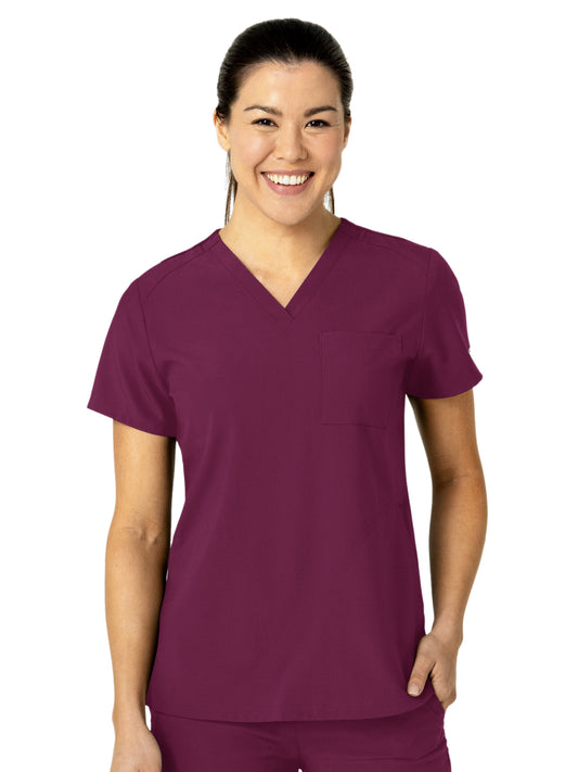 Women's Three-Pocket Flex-N-Reach V-Neck Top