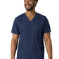 Unisex Three-Pocket V-Neck Scrub Top