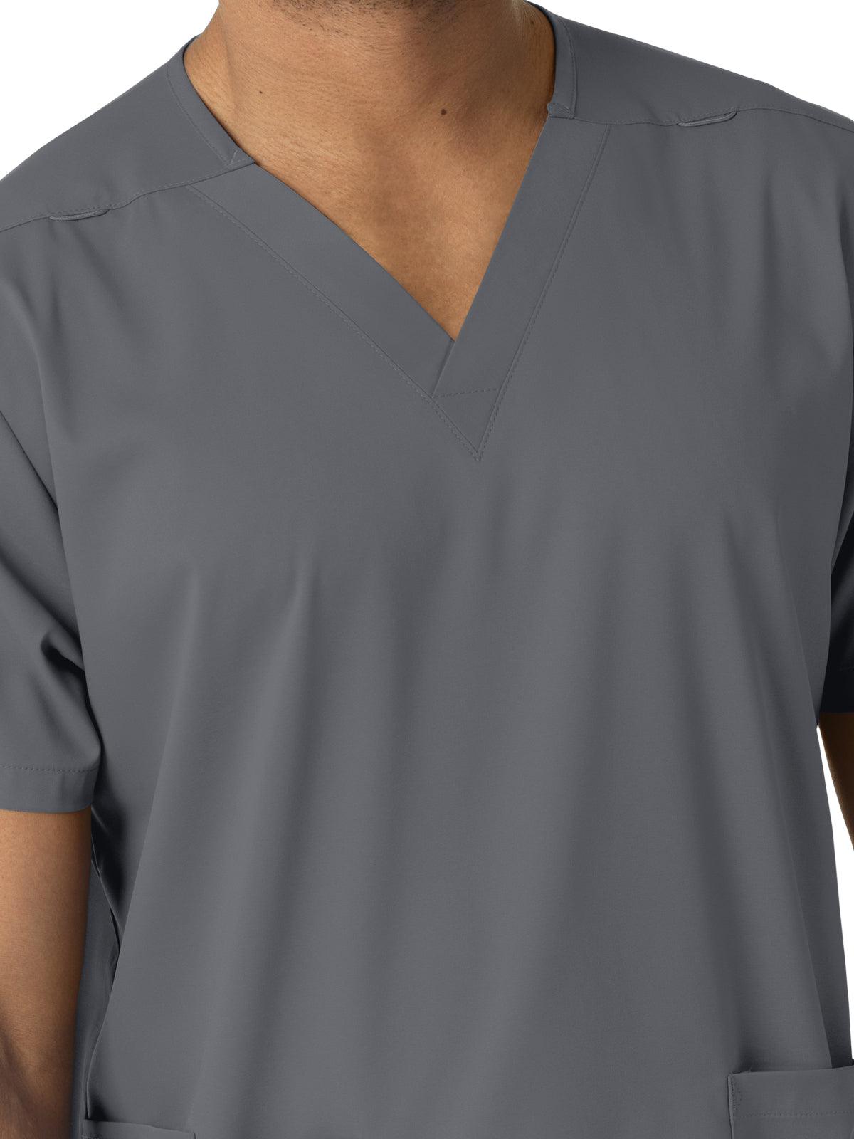 Unisex Three-Pocket V-Neck Scrub Top