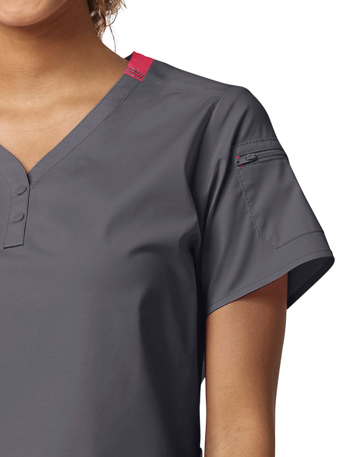 Women's Five-Pocket Henley Top