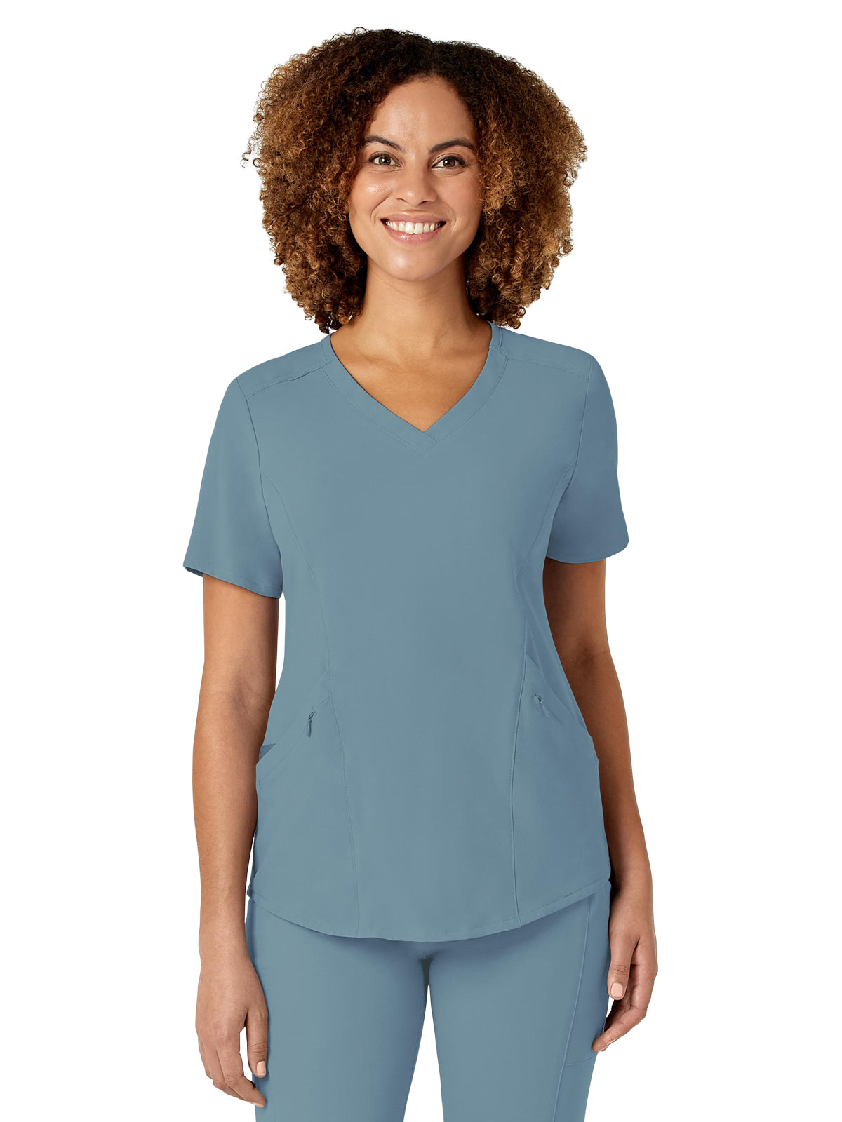 Women's Four-Pocket V-Neck Top