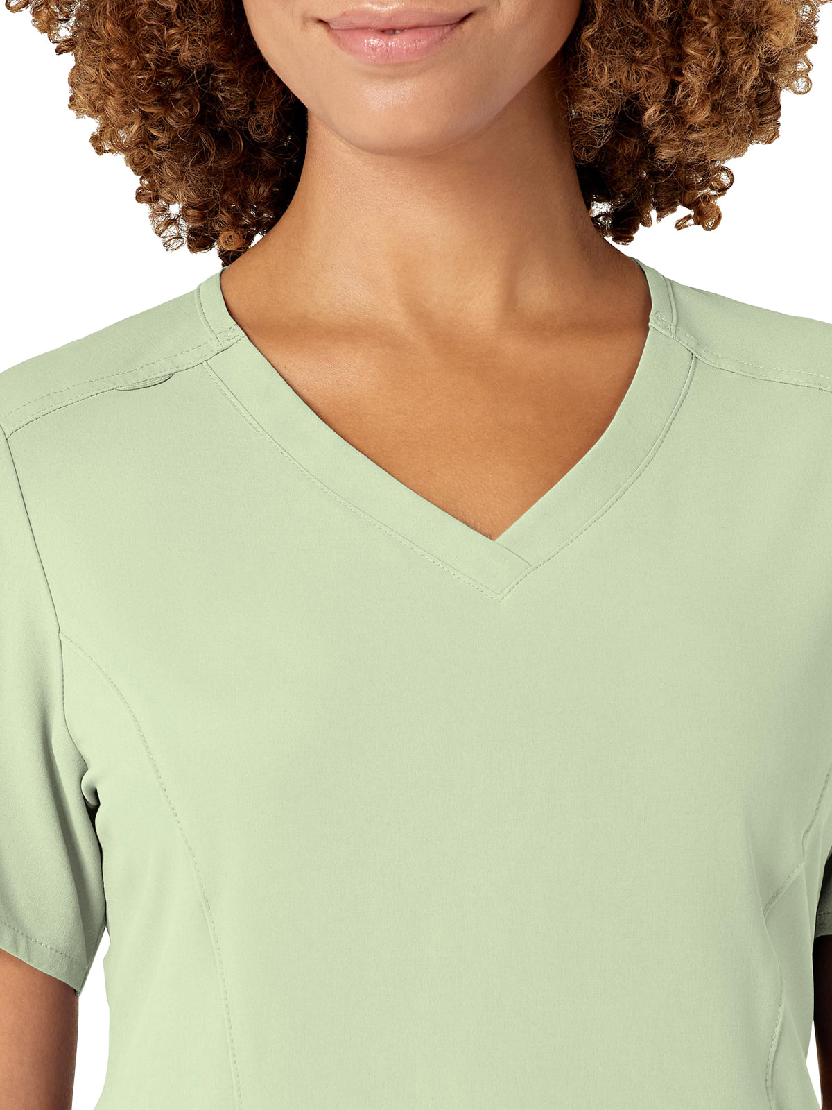 Women's Four-Pocket V-Neck Top